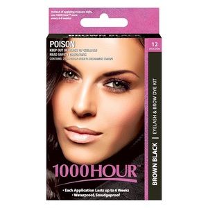 1000 hour brow tint in brown-black.